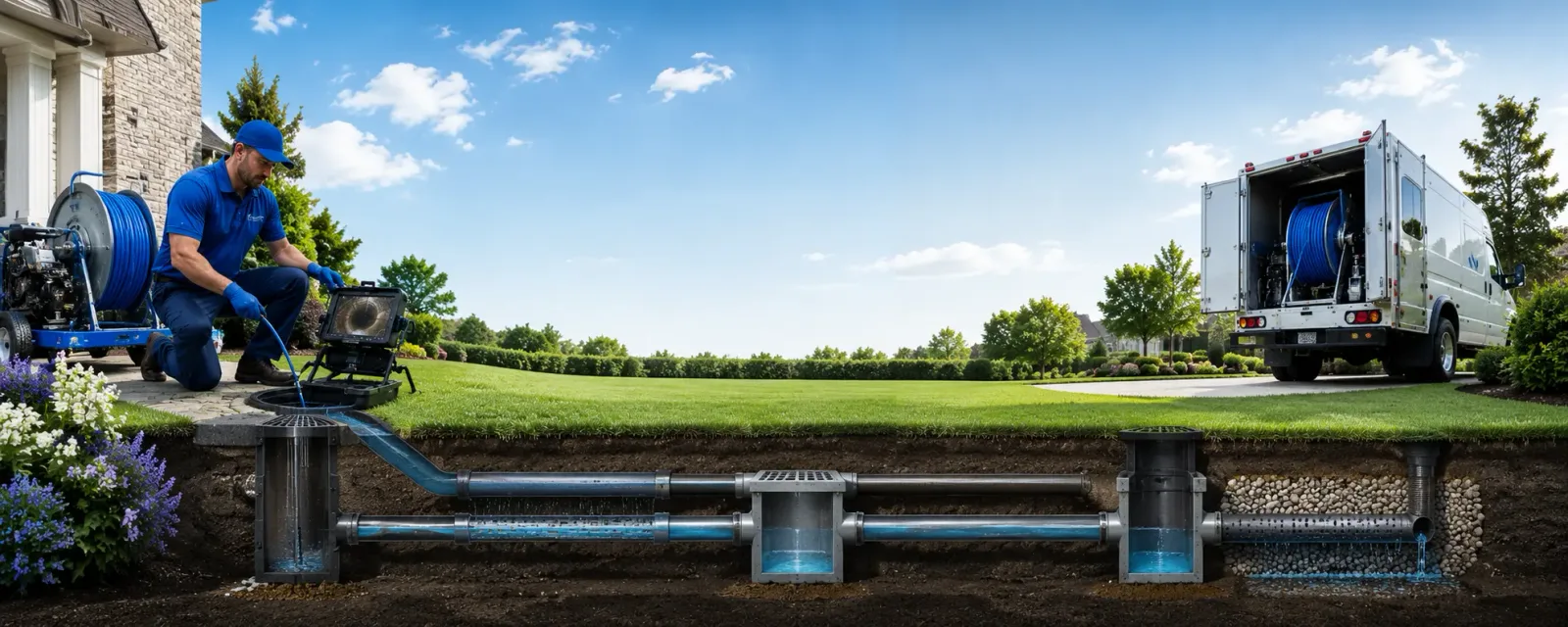 Outdoor drain cleaning information for Brockway, MT